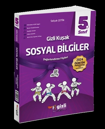 Gizli Yayınları 5. Sınıf Sosyal Bilgiler Değerlendirme Föyleri Gizli Kuşak Serisi ürün görseli