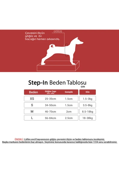 Tailpetz Fuşya Step-in Köpek Göğüs Tasması S (3,5-8 Kg) - 2