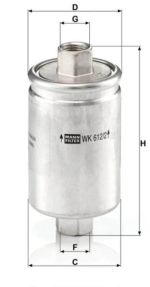 WK 612/2 - Yakıt Filtresi -  MANN FILTER - Resim 2