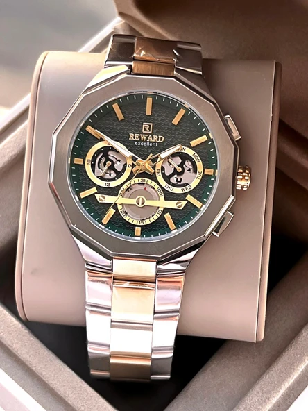 Reward Çelik Kordon Otomatik 5 Atm Suya Dayanıklı Erkek Kol Saati VS.BLKT.0516 ürün görseli