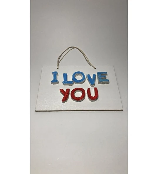 Love Yazılı Askılı Araba ve duvar süsü aksesuar ürün görseli 1