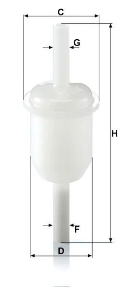 WK 31/4 (10) - Yakıt Filtresi -  MANN FILTER - Resim 2