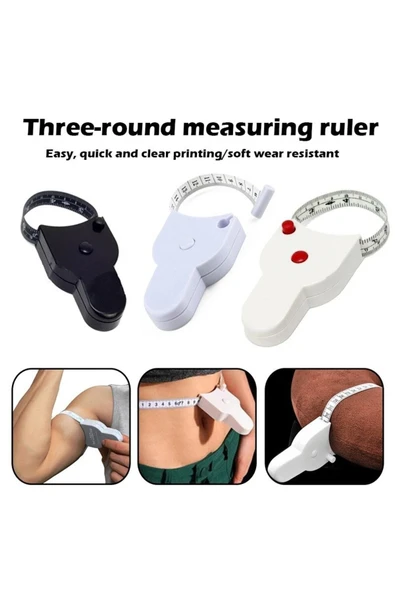 Baş Ve Vücut, Kafa Çevresi Ölçüm Aleti Bel Ölçme Metresi Mezura Terzi Ölçü Metresi Ergonomik - 3