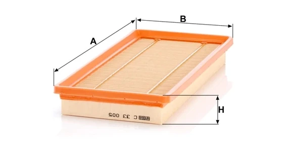 C 33 005 - Hava filtresi -  MANN FILTER - Resim 2