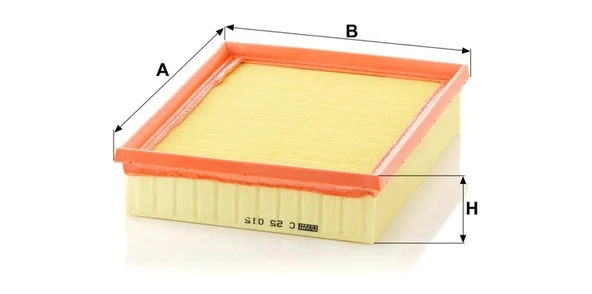 C 25 015 - Hava filtresi -  MANN FILTER - Resim 2