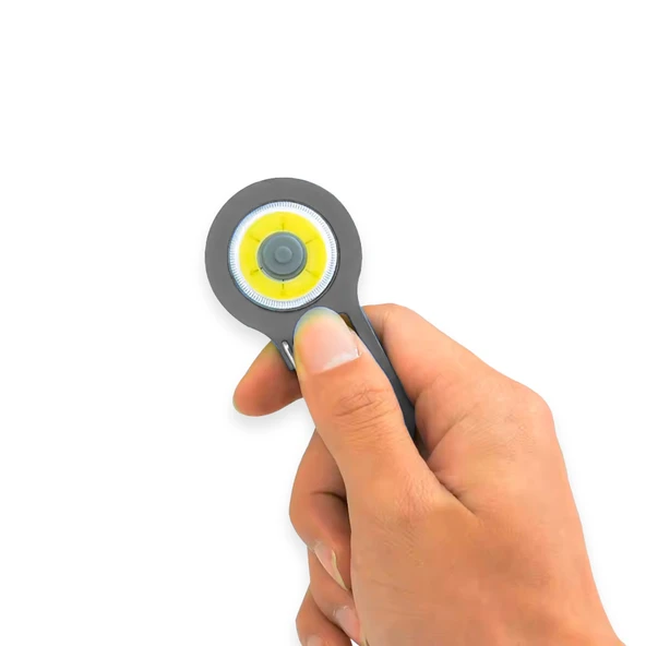 Panther Karabinalı Anahtarlık El Feneri Gri - Resim 3