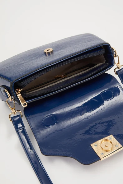 Levidor Lacivert Camel Kadın Omuz Çantası 930214 - Resim 3