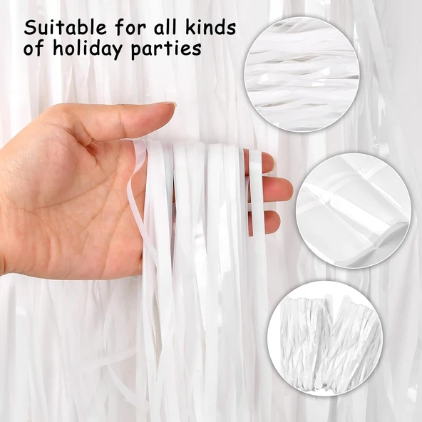 Soft Beyaz Renk Duvar ve Kapı Perdesi İthal 100x200 cm