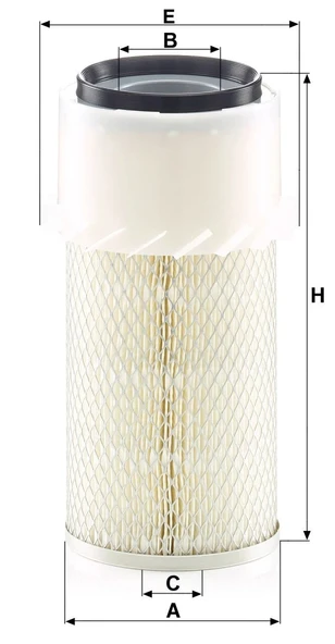 C 14 179 x - Hava filtresi -  MANN FILTER - Resim 2