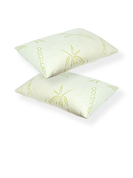 2 Adet bambu kumaşlı yastık ,fermuarlı yıkanabilir kılıflı Antialerjik 1.kalite boncuk silikonlu 50x70 cm 1000 gr