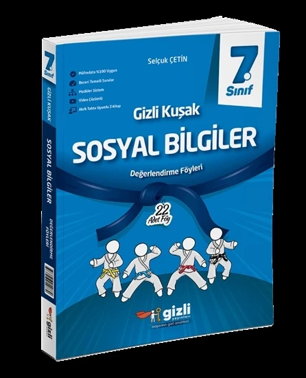 Gizli Yayınları 7. Sınıf Sosyal Bilgiler Değerlendirme Föyleri Gizli Kuşak Serisi ürün görseli
