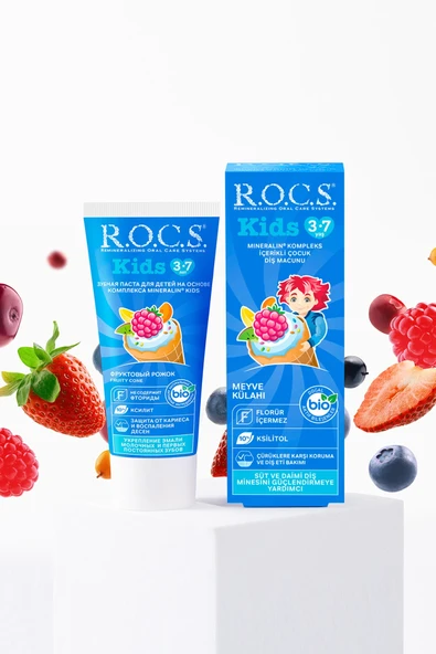 R.O.C.S.Kids Diş Macunu 3-7 Yaş 35 ml Meyve Külahı - 5