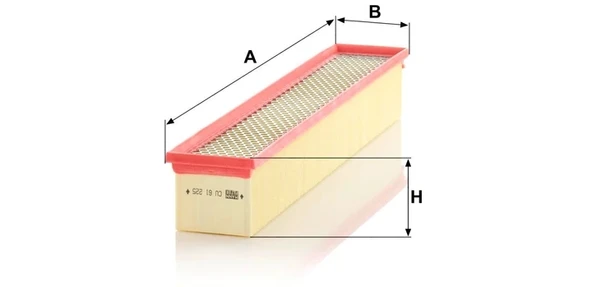 CU 61 225 - Kabin hava filtresi -  MANN FILTER - Resim 2