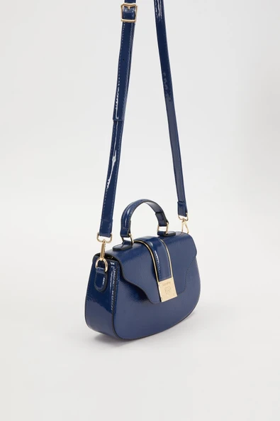 Levidor Lacivert Camel Kadın Omuz Çantası 930214 - Resim 2