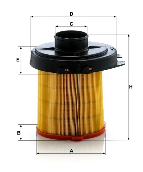 C 1468 - Hava filtresi -  MANN FILTER - Resim 2
