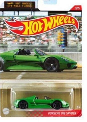 Hot Wheels 1/4 Mile Kings Kısa Mesafe Yarış Arabaları Porche 918 Spyder GYN21 GRP30 - 1