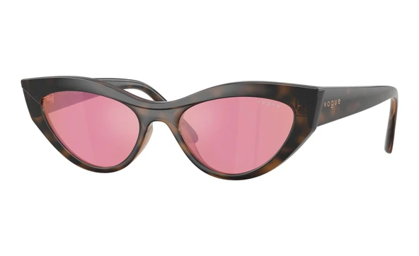 Vogue 5637 2386f6 52 Kadın Güneş Gözlüğü Leopar ürün görseli 1