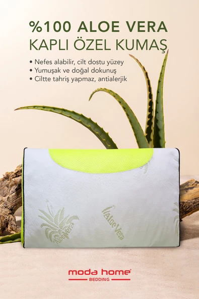 2 Adet Gold serisi klimalı çocuk yastığı,aloe vera kumaşlı cilt dostu ortopedik Visco parçacıklı yastık yıkanabilir kılıflı 1200 gr - 3