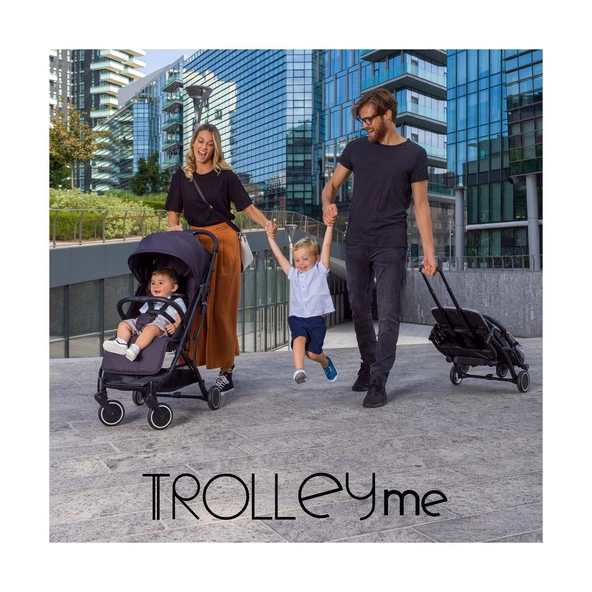 Trolley Me Bebek Arabası Ligth Grey - Resim 2