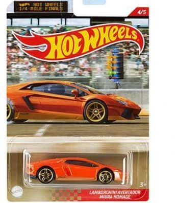 Hot Wheels 1/4 Mile Kings Kısa Mesafe Yarış Arabaları Lamborghını Aventador Mıura Homage GYN21 GRP31 ürün görseli
