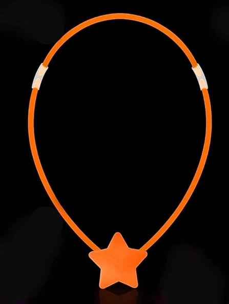 CEYLAN ADAM     Glow Stick Yıldız Kolye - Glow Kolye - Glow Stick Partisi Yıldız Kolye 6 Adet - 5