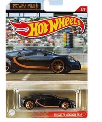 Hot Wheels 1/4 Mile Kings Kısa Mesafe Yarış Arabaları Bugattı Veyron 16.4 GYN21 GRP32 ürün görseli