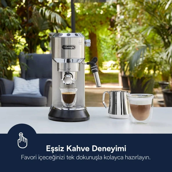 Delonghi Dedica EC685.M Gri Espresso Makinesi - 8