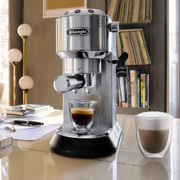 Delonghi Dedica EC685.M Gri Espresso Makinesi - 12