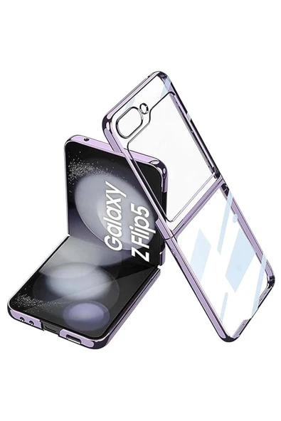 Samsung Galaxy Z Flip 5 Kılıf Fold Element Kapak - Mor ürün görseli 1