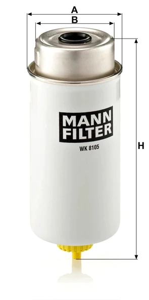 WK 8105 - Yakıt Filtresi -  MANN FILTER - Resim 2