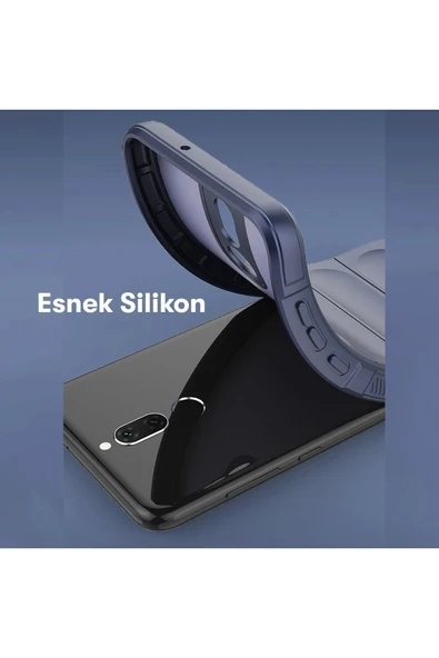 Huawei Mate 10 Lite Kılıf Optimum Silikon - Lacivert - 4