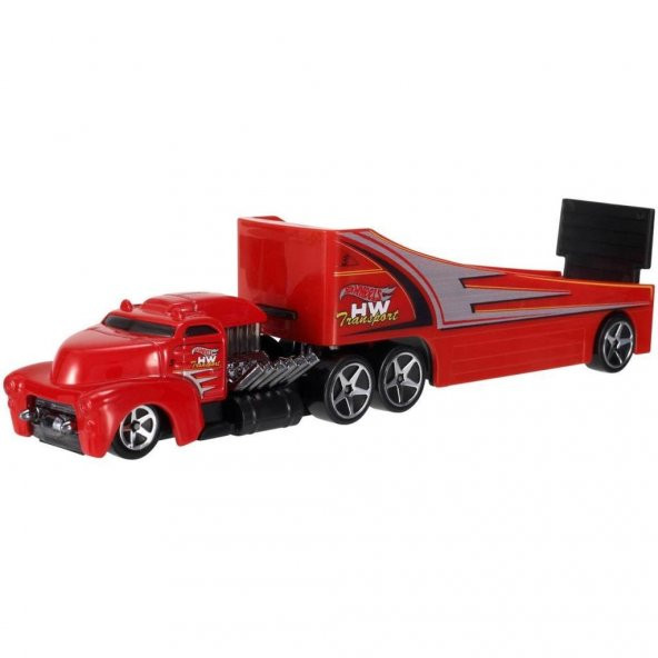 Hot Wheels Rockn Race Express Taşıyıcı Tır ve Araba Seti BDW59 - BDW51 - 2