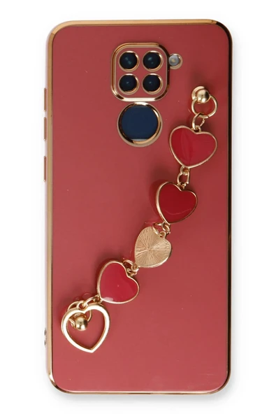 Xiaomi Redmi Note 9 Kılıf Esila Silikon - Kırmızı - Resim 2