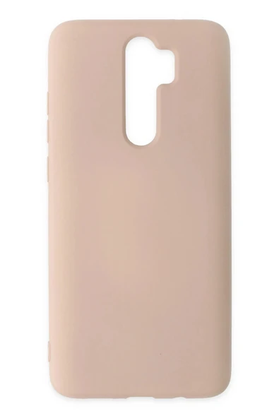 Xiaomi Redmi Note 8 Pro Kılıf Nano içi Kadife Silikon - Pudra - 1