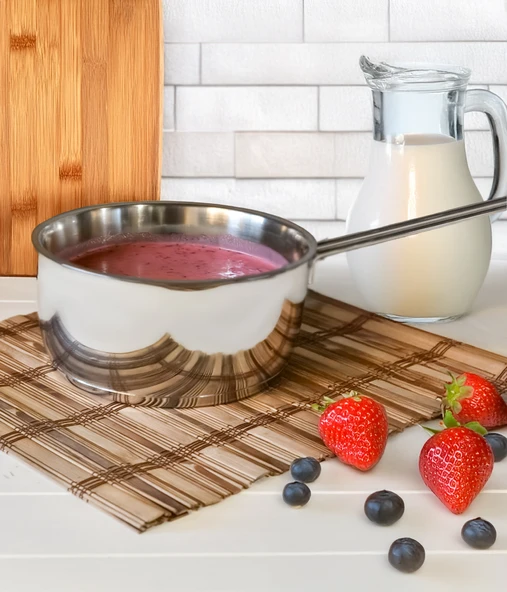 Çelik İndüksiyon Taban Kaçerola Sosluk Sütlük 14cm - 4