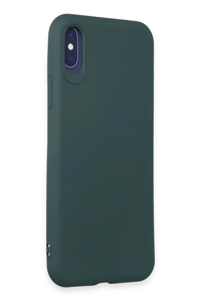iPhone X Kılıf First Silikon - Koyu Yeşil - 2