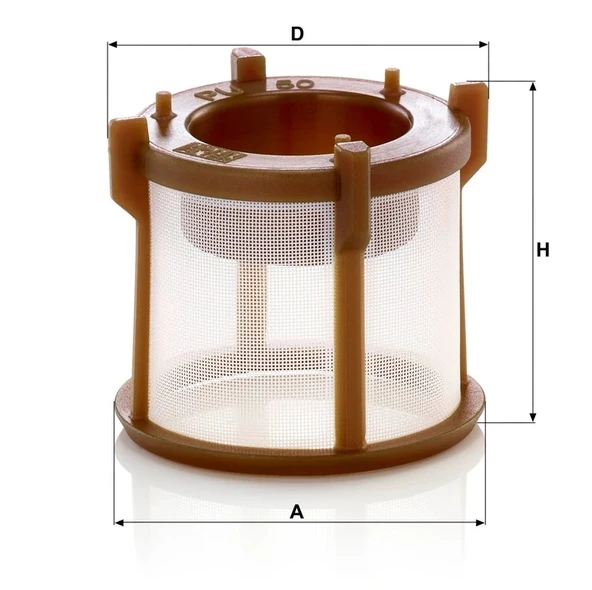 PU 50 x - Yakıt Filtresi -  MANN FILTER - Resim 2
