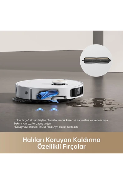 X40 Ultra Robot Süpürge Beyaz - 8