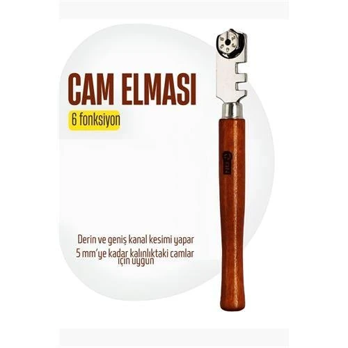 Modacar Elmas Cam Kesici - Kalem Tipi Cam Kesici Cam Kesme Elması