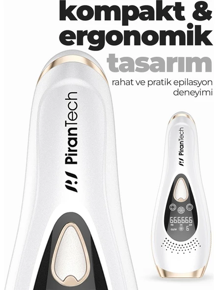 pirantech Bhrl-10 LCD Ekranlı 9 Seviyeli Buz Lazer Ipl Epilasyon Tüy Alma Aleti