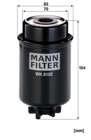 WK 8102 - Yakıt Filtresi -  MANN FILTER - 2