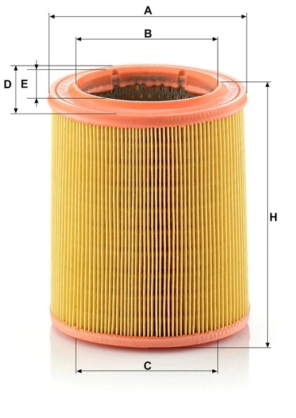 C 1472 - Hava filtresi -  MANN FILTER - Resim 2