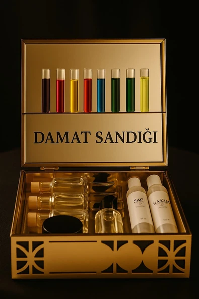 damat sandığı, kişisel bakım seti ve parfüm - 1