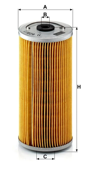 H 829/1 x - Yağ filtresi -  MANN FILTER - Resim 2