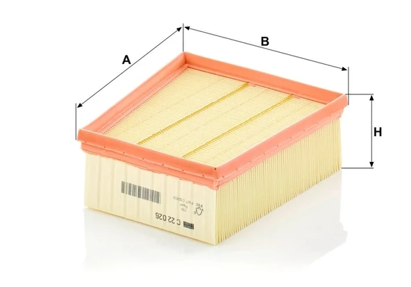 C 22 026 - Hava filtresi -  MANN FILTER - 2