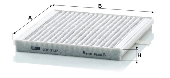 CUK 2137 - Kabin hava filtresi -  MANN FILTER - 2