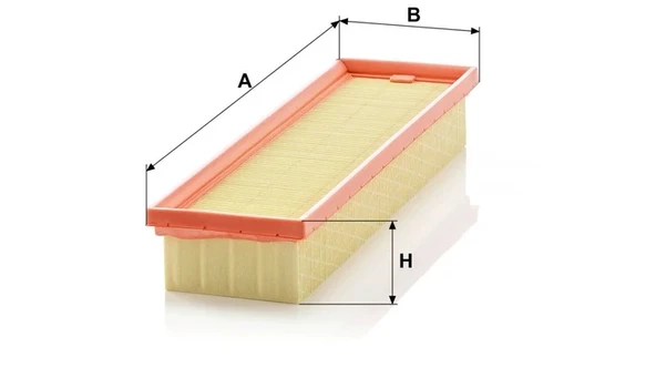 C 3665 - Hava filtresi -  MANN FILTER - Resim 2