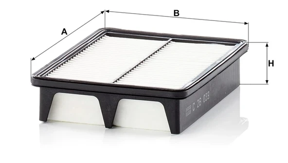 C 26 039 - Hava filtresi -  MANN FILTER - Resim 2