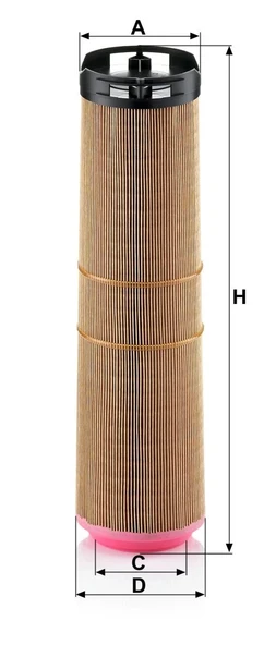 C 12 178/2 - Hava filtresi -  MANN FILTER - Resim 2