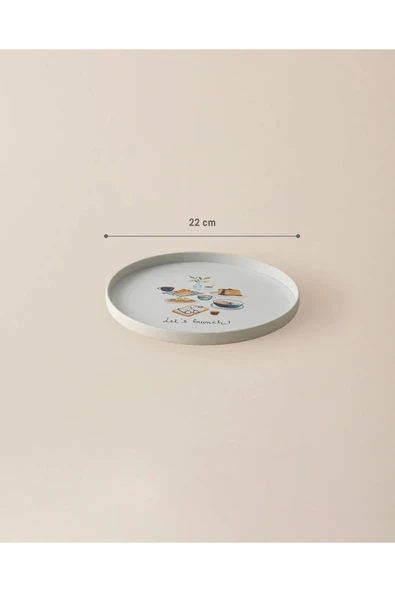 Blanch Yuvarlak Sunum Tepsi - Renkli - Resim 3